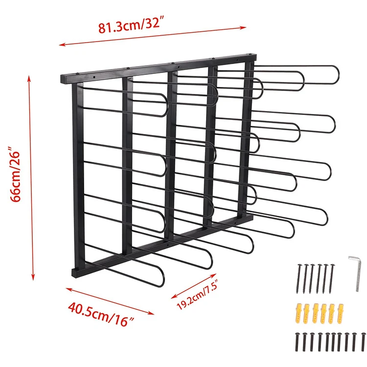 JH-Mech Blueprint Storage Roll File Wall Rack Wall Mount Storage Metal Vinyl Roll Holder