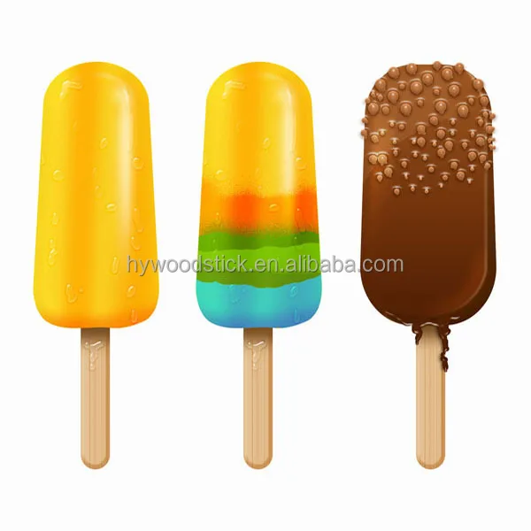 Made In China Eco-friendly Food Grade Birch Wood Ice Cream Sticks