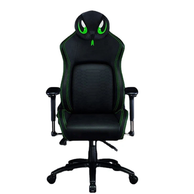 Razer Folding PU Leather Gaming Chair 4D Armrests PC Office Race 100 Massage Fans Swivel Cooling Features New Style Gaming Room