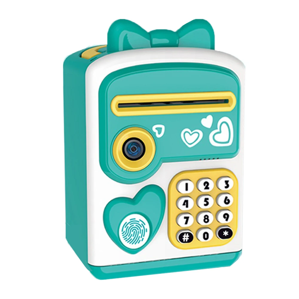 Tego Hot Selling Play House Toys With Music And Knowledge Learning ATM Piggy Bank Toy Money Saving Box For Children