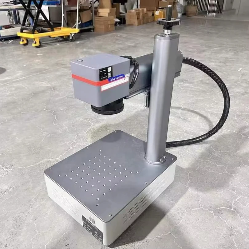 Portable Mini  20w 30w 50w 100w Fiber Laser Marking Machine Laser Engraving Price for Metal Plastic Pen Gold Silver Jewelry