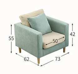 Simple couches wholesale luxury sofas modern furniture livingroom 2 seat flax fabric sofa