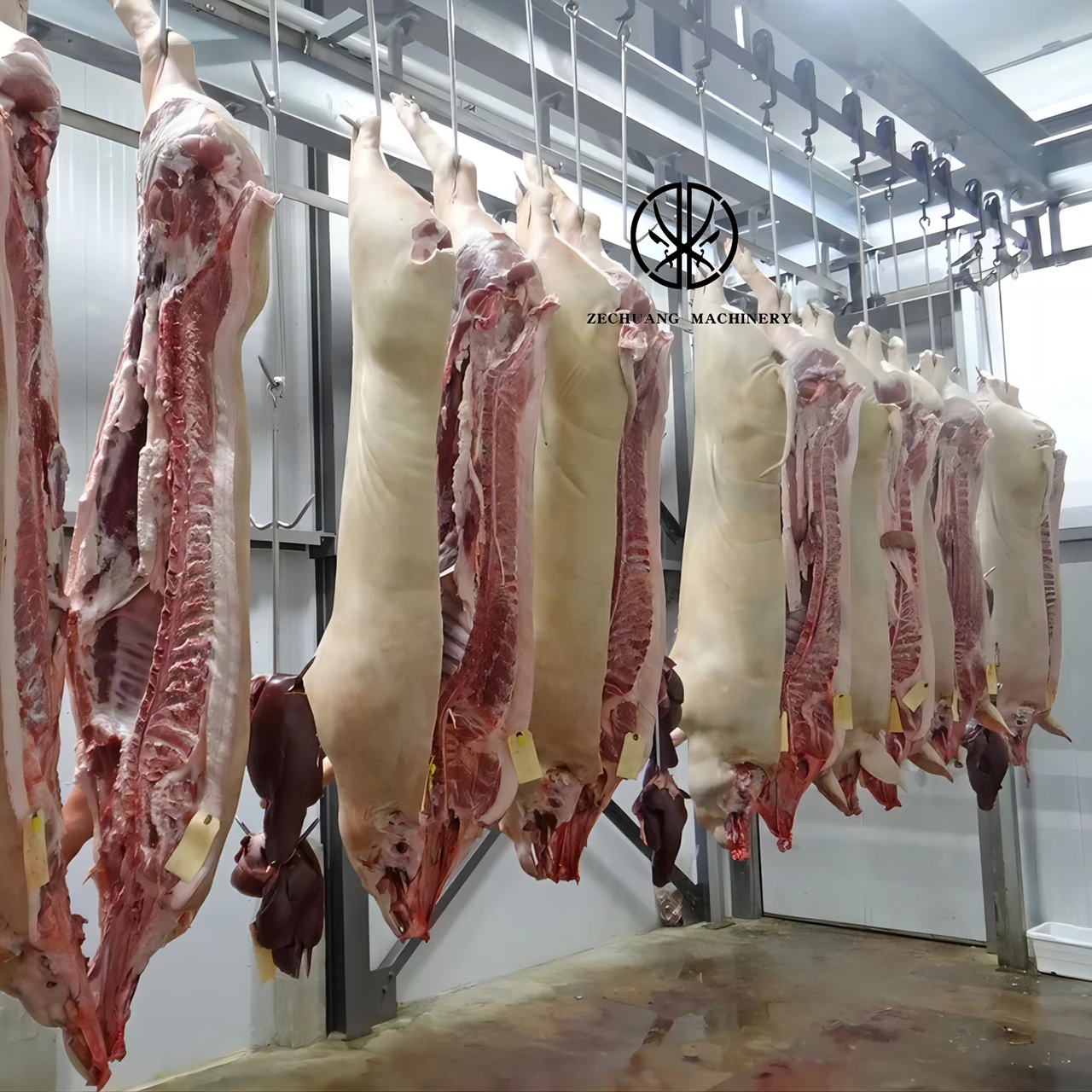 Professional Supplier Pig Abattoir Equipment Design Slaughtering Carcass Transportation And Store Convey Rail