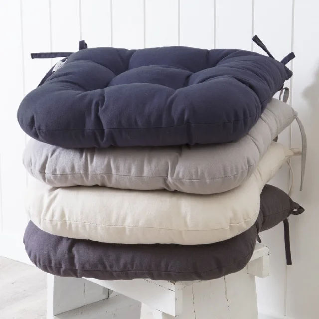 Squared Seat Cushion Chair Seat Pad For Home Chairs Sofa 100% Cotton Organic Home Decor Modern Luxury Ecofriendly Soft Stylish