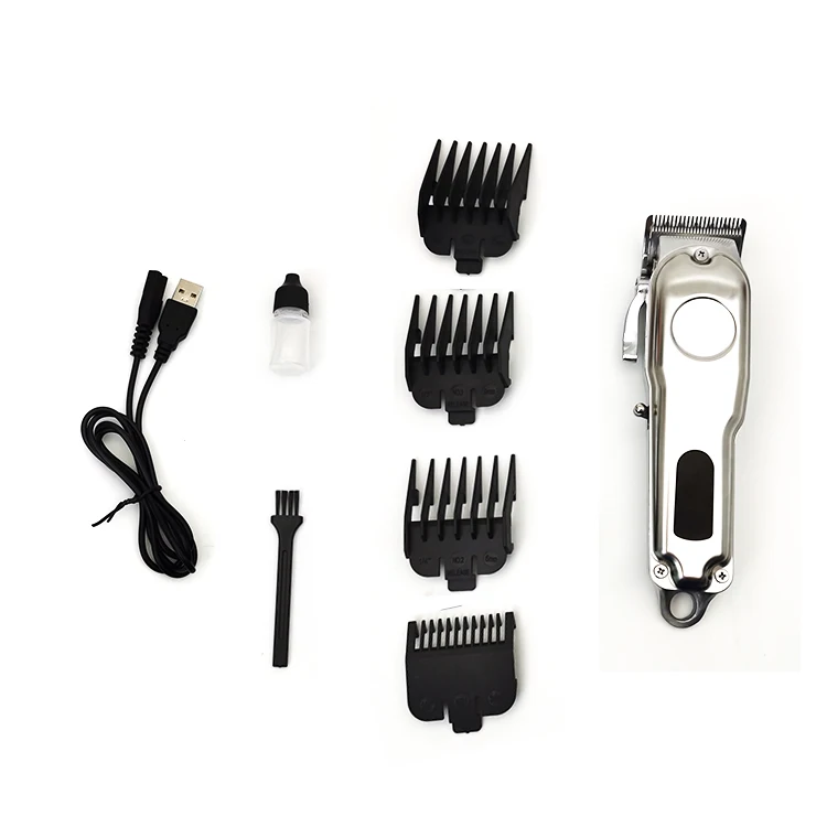 High Quality Display Cordless Hair Trimmer Professional Barber Rechargeable Hair Clipper Cut Machine Electric Hair Clippers