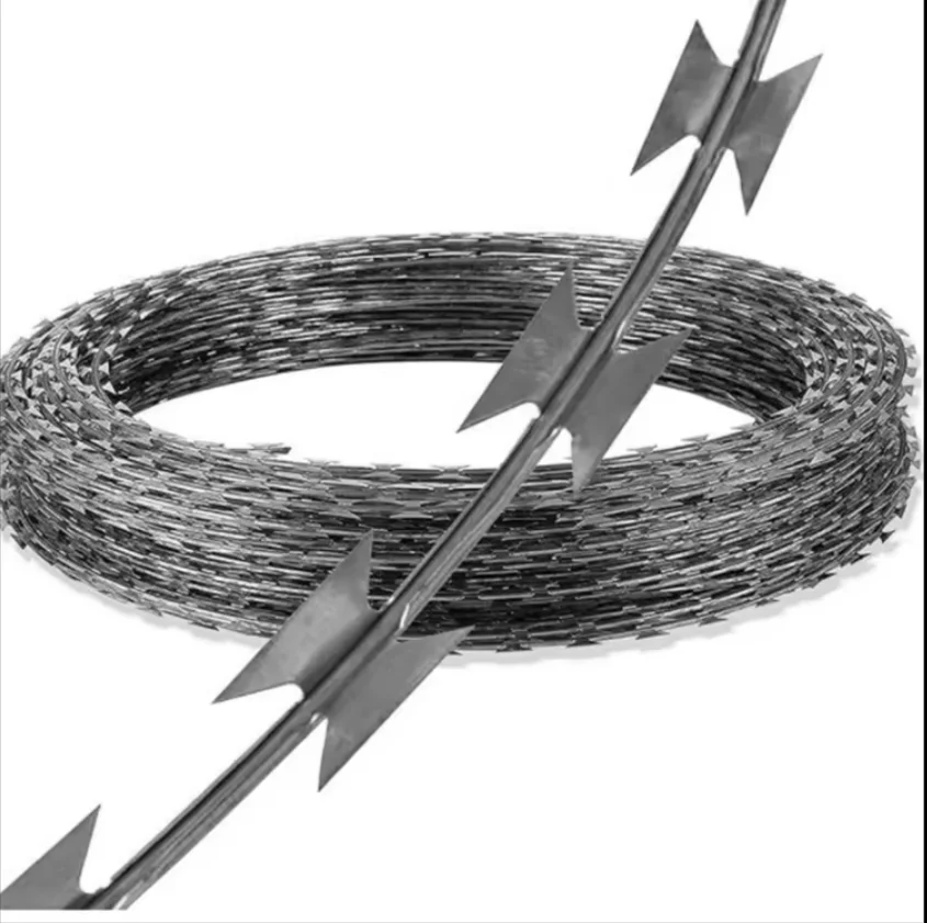 Epoxy razor Wire/Razor Blade Razor Wire/razor Wire Fence Galvanized Metal Wall Nails Galvanized Steel Nail Fence
