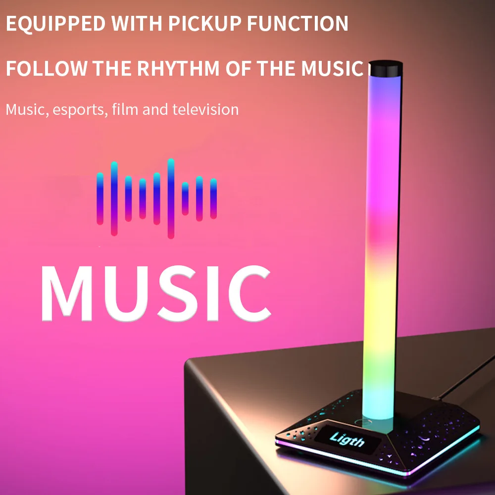 RGB Backlight Lamp RGB IC Color Changing Sync to Music with Smart APP Control Atmosphere Light