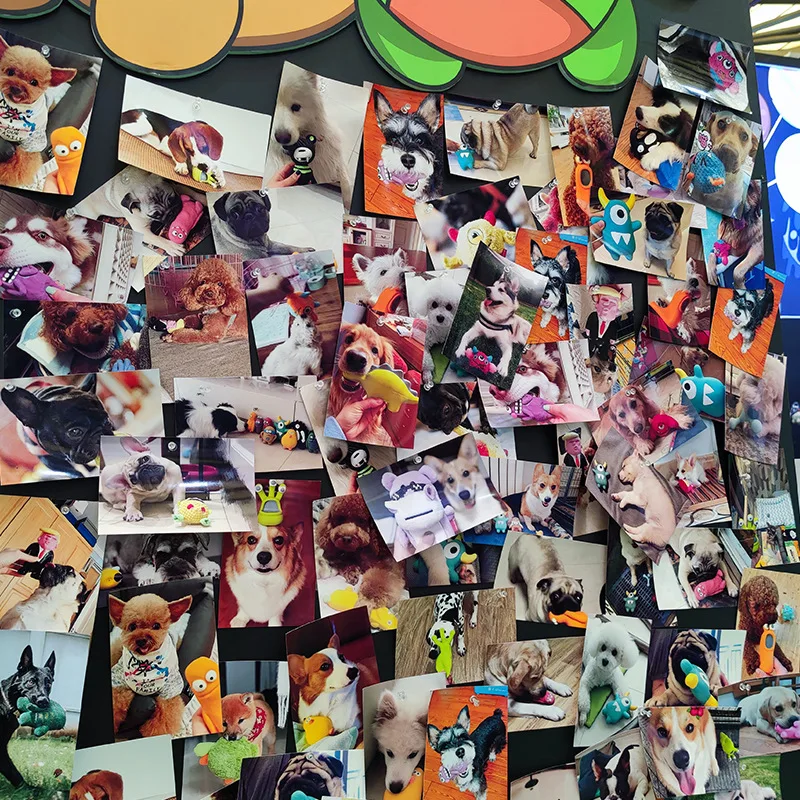 Professional Wholesale Q-MONSTER Latex Squeaky Dog Toys Clay Sculpture Rubber Chew Toy Pet Interactive