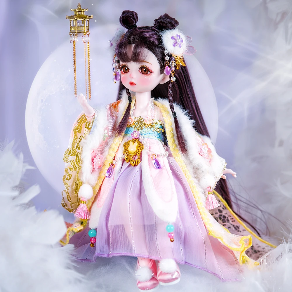 1/6 Scale BJD Doll Customizable Ball Jointed Doll with Full Outfit Collectible Doll for Kids and Collectors