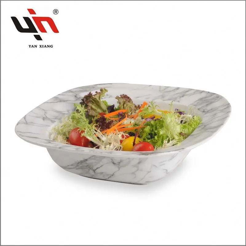 Marble Ceramic Bowl Set Porcelain Tableware Wholesale Serving Bowl Set Porcelain Square Salad Bowls