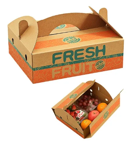 Fruit Corrugated Packaging Box Customized High-end Corrugated Cartons Fruit and Vegetable Fruits Box