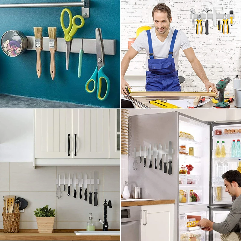 16 Inch Stainless Steel Magnetic Knife Holder for Kitchen Wall