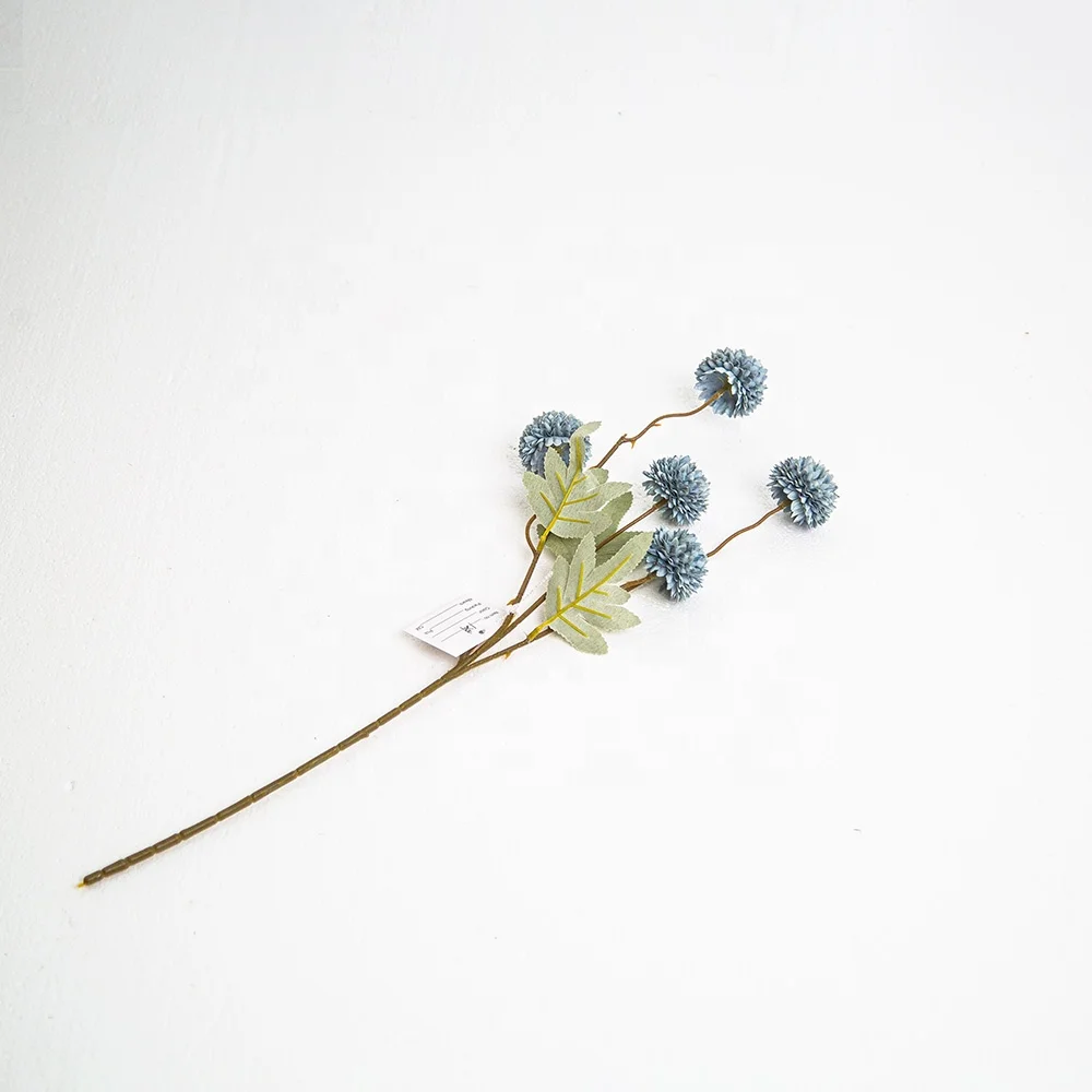 FC-YL02 artificial 3 heads chrysanthemum wedding hall decorative flower row simulation prickly guide decorative chrysanthemum