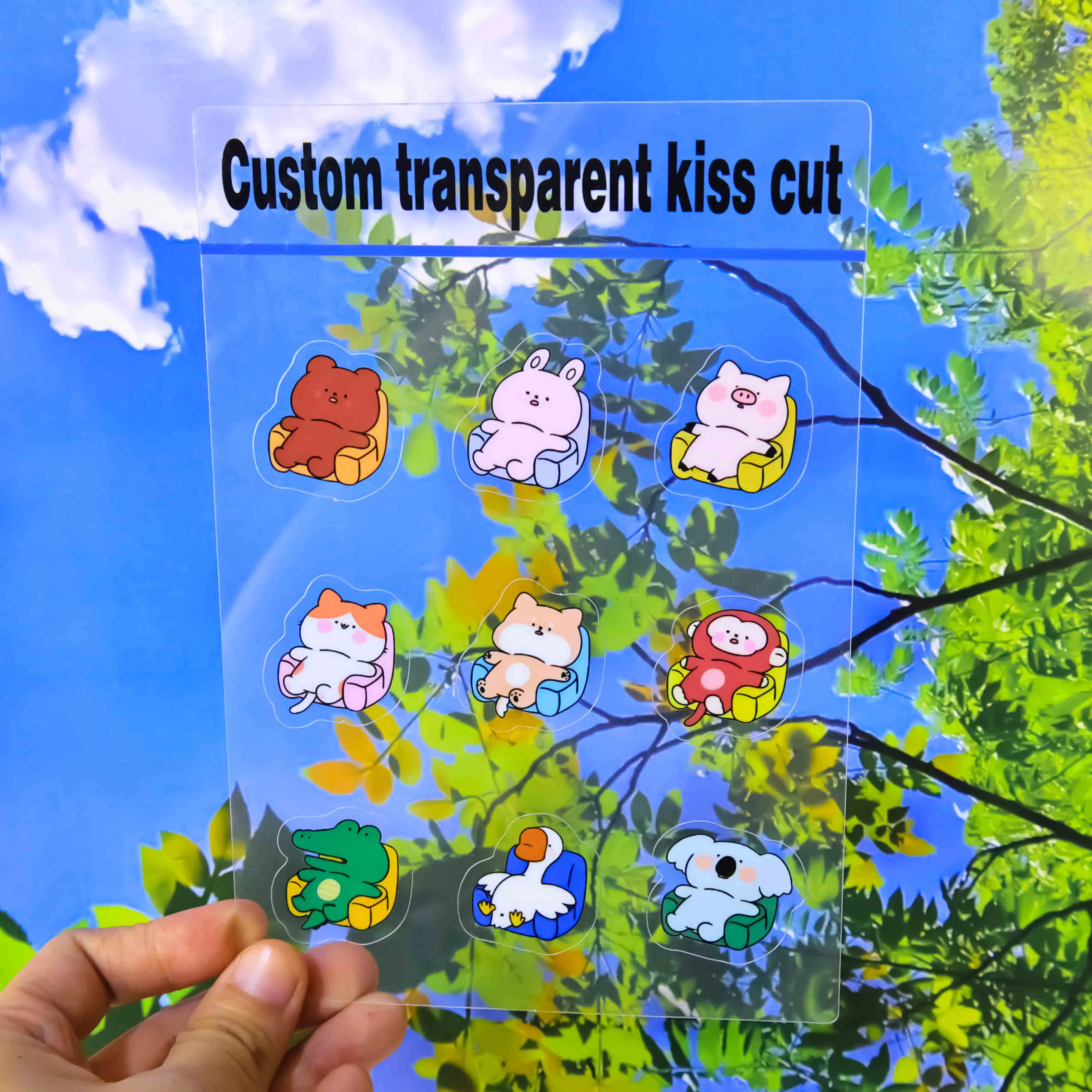 Custom Personalized Vinyl Stickers Clear Vinyl Stickers Custom Kiss Cut Stickers