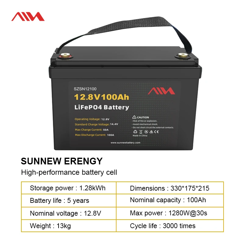 SUNNEW LiFePo4 литиево-ионный аккумулятор Прямая продажа с завода 12 В 24 100 А/200 А/х