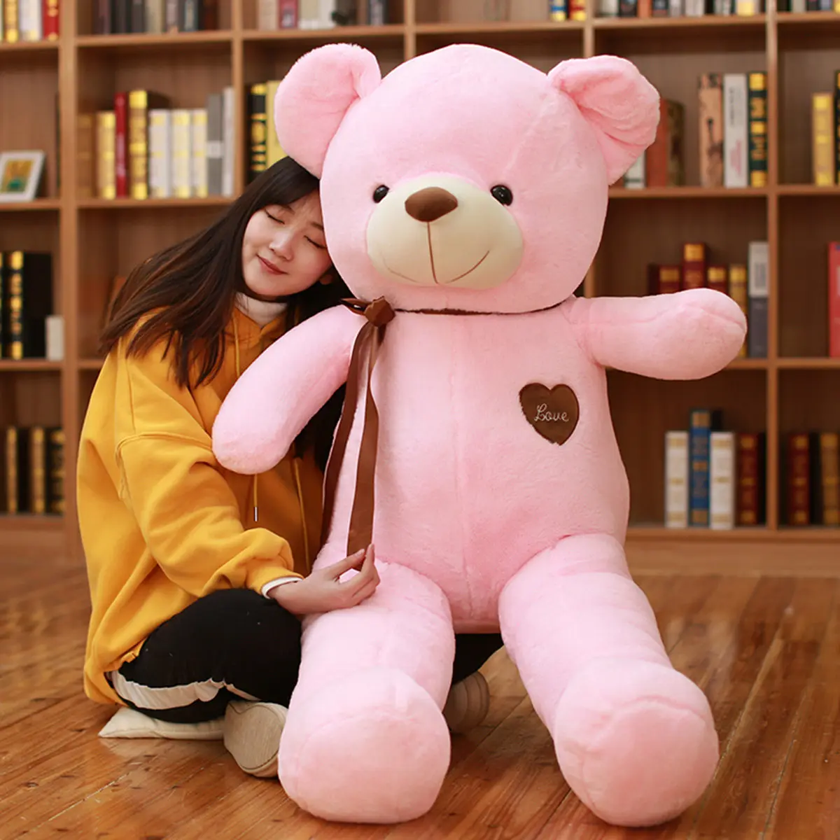 Hot sales Teddy animal bears Plush Toys Love heart  bear Animal plush toys teddy skin