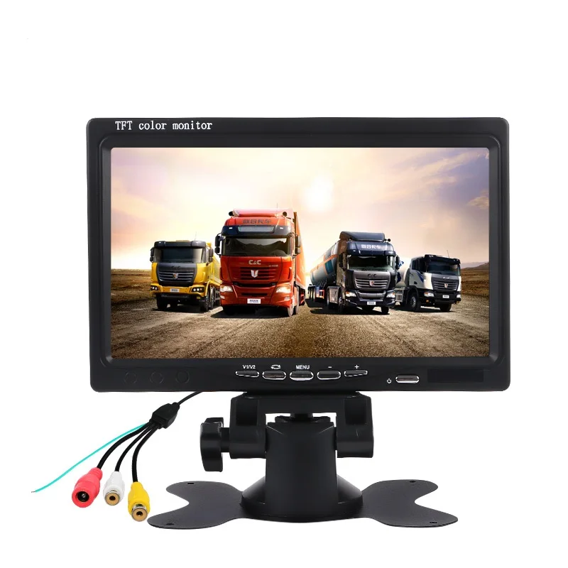 Reversing Display Blind Spot Monitoring Car LCD Screen Van Bus Heavy Duty 7 Inch Reverse Monitor