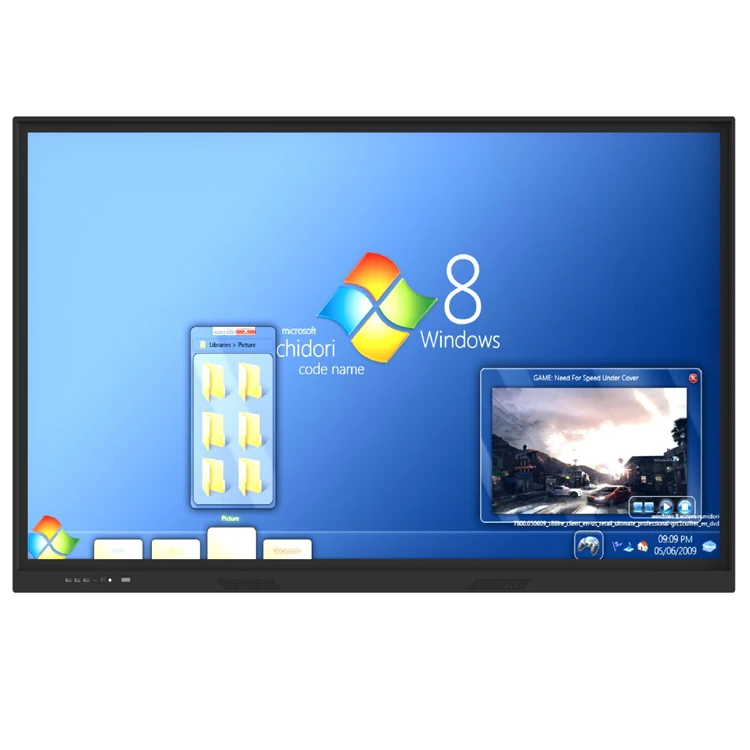 75 inch finger multi touch screen smart LCD display meeting room electronic digital interactive smart white board