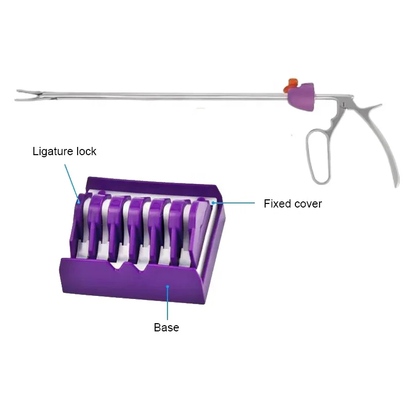 Disposable Tissue Closure Clamp Vascular Open Surgery Hemolok Clip Applicator Ligating Hemolok Clip Clips