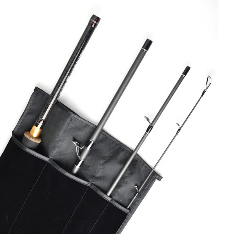 Burle Fishing 3.0m 4-Piece 10-25g Carbon Travel Spinning Fishing Rod With Rod Case