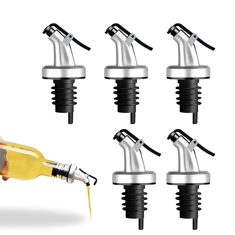 Whiskey Measured Stainless Steel Olive Liquor Price Plastic Aluminum Bottle Caps Oil Aerator Bottle Wine Pourer Spout