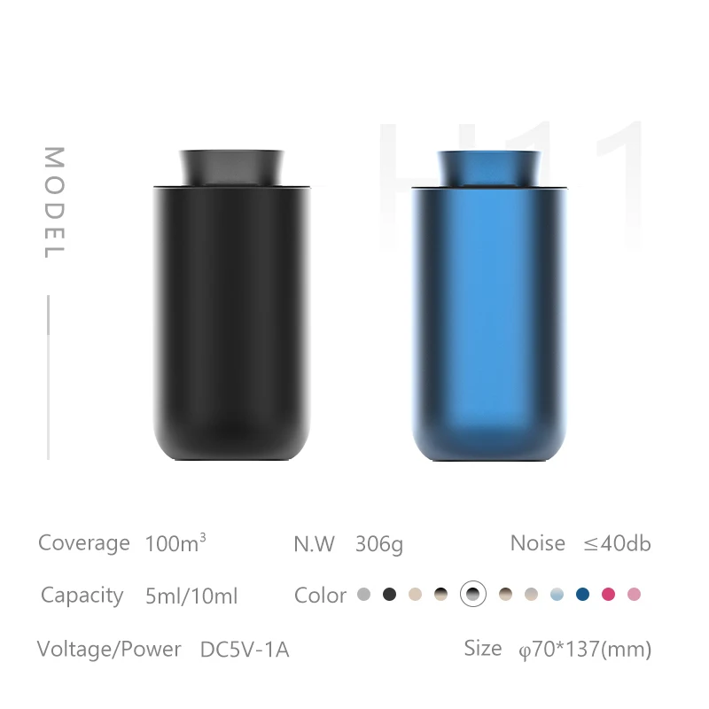 Better Quality Home Relax Smart Led Light Aluminum Essential Oil Spray Perfume Diffuser Aroma Diffuser