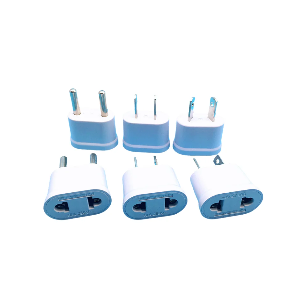 Copper Universal Eu Us Au Ac 250v Power Socket Conversion Plug 10a Travel Electrical Charger Adapter Converter Travel Adaptor