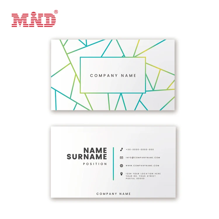 Wholesale Customized Business Name Card Thank You Greeting Cards with Own Logo