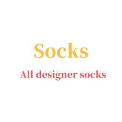 Женские роскошные носки известного бренда, носки из чистого хлопка, модные дизайнерские носки с мультяшным рисунком