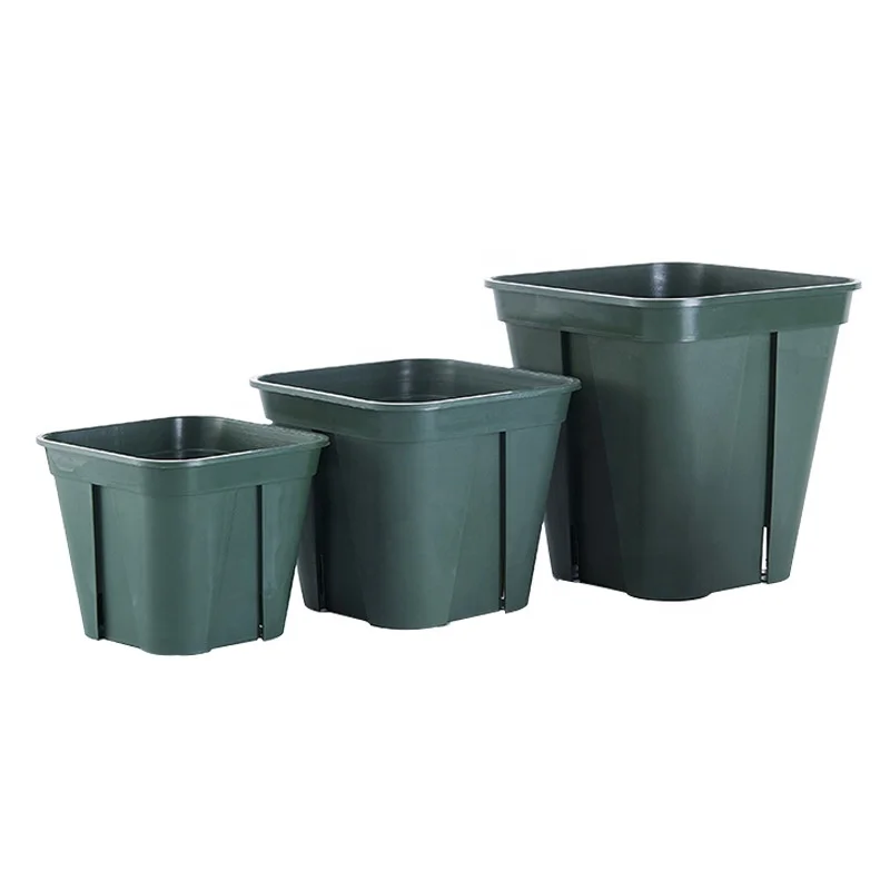 Good Quality Breathable Non-Rotten Root Rose Seedling Planting Pot Plastic Green Plant Flower Pot