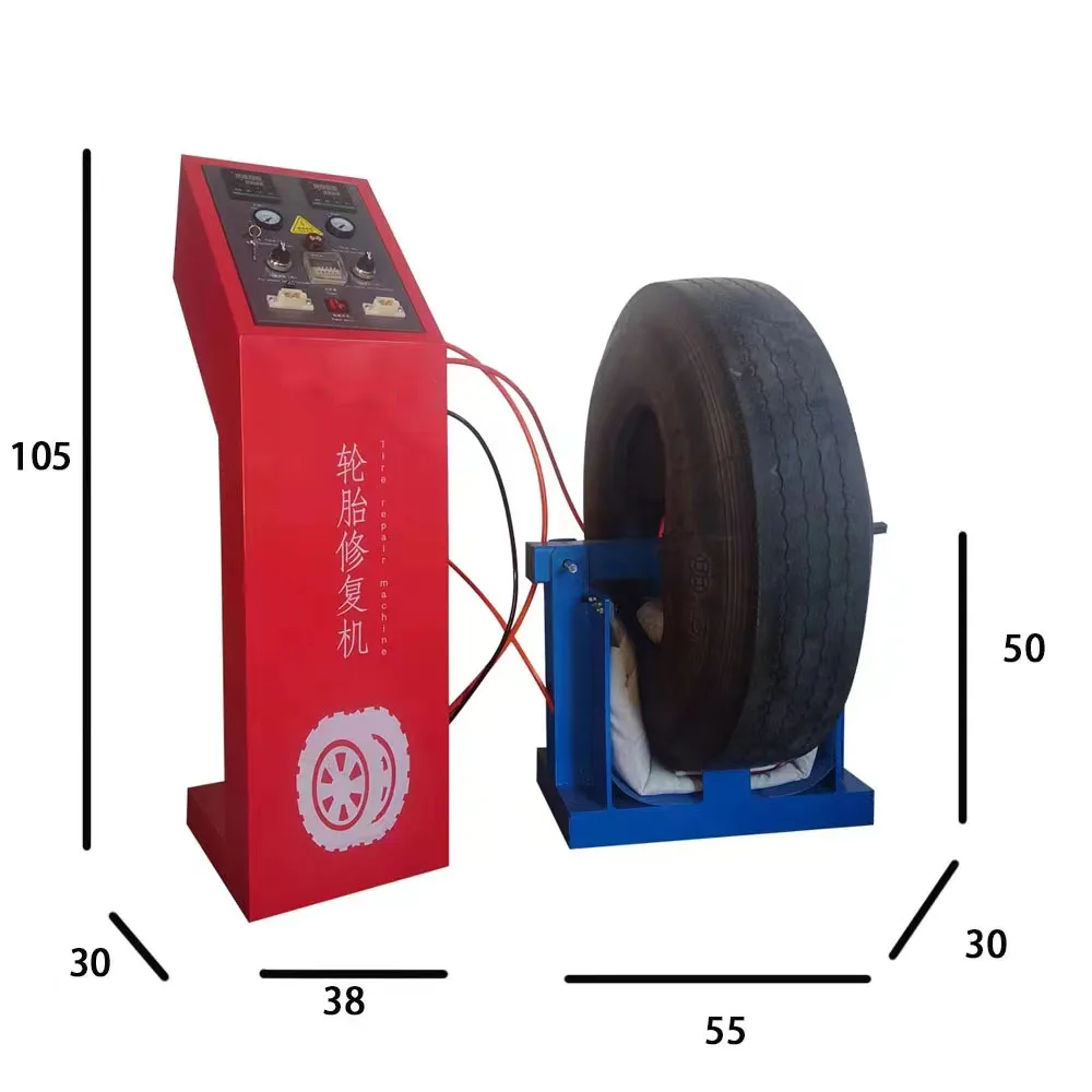 truck large off-road tire repair vulcanization machine 7.00 8.25 285-315 all-steel large tire hard damage repair bulging