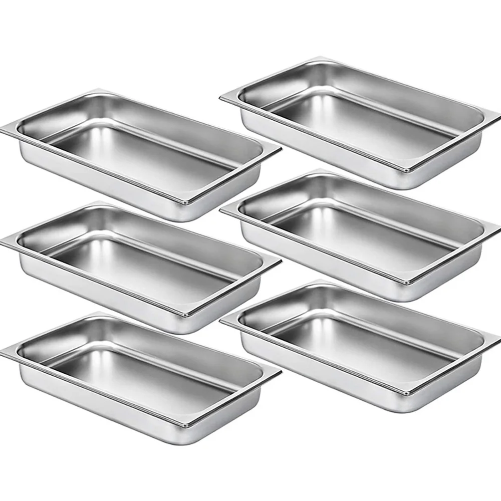 Darget European Style Kitchen Equipment Utensil Hotel Buffet 1/2 Size Stainless Steel Gastronorm Food Storage Container GN Pan