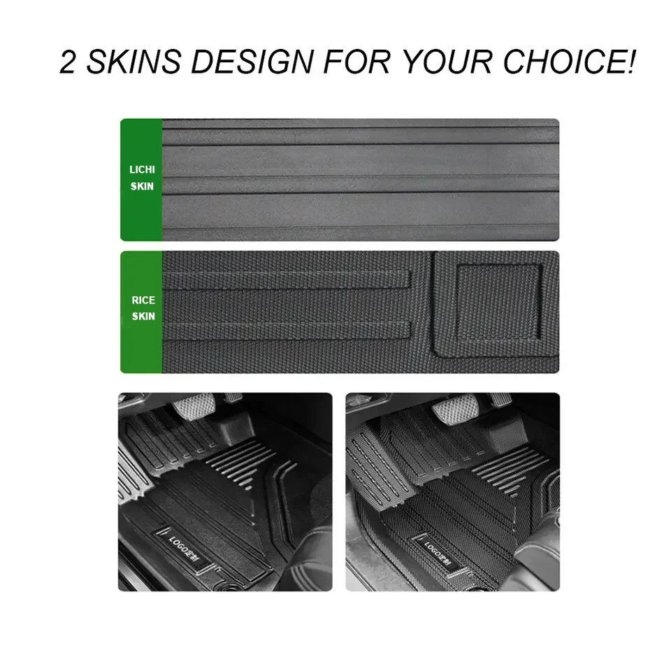 Floor Mats for Mazda CX-5 2023 2024 All Weather Protection TPE Rubber Floor Liners Accessories Mats Odorless Anti-Slip Black