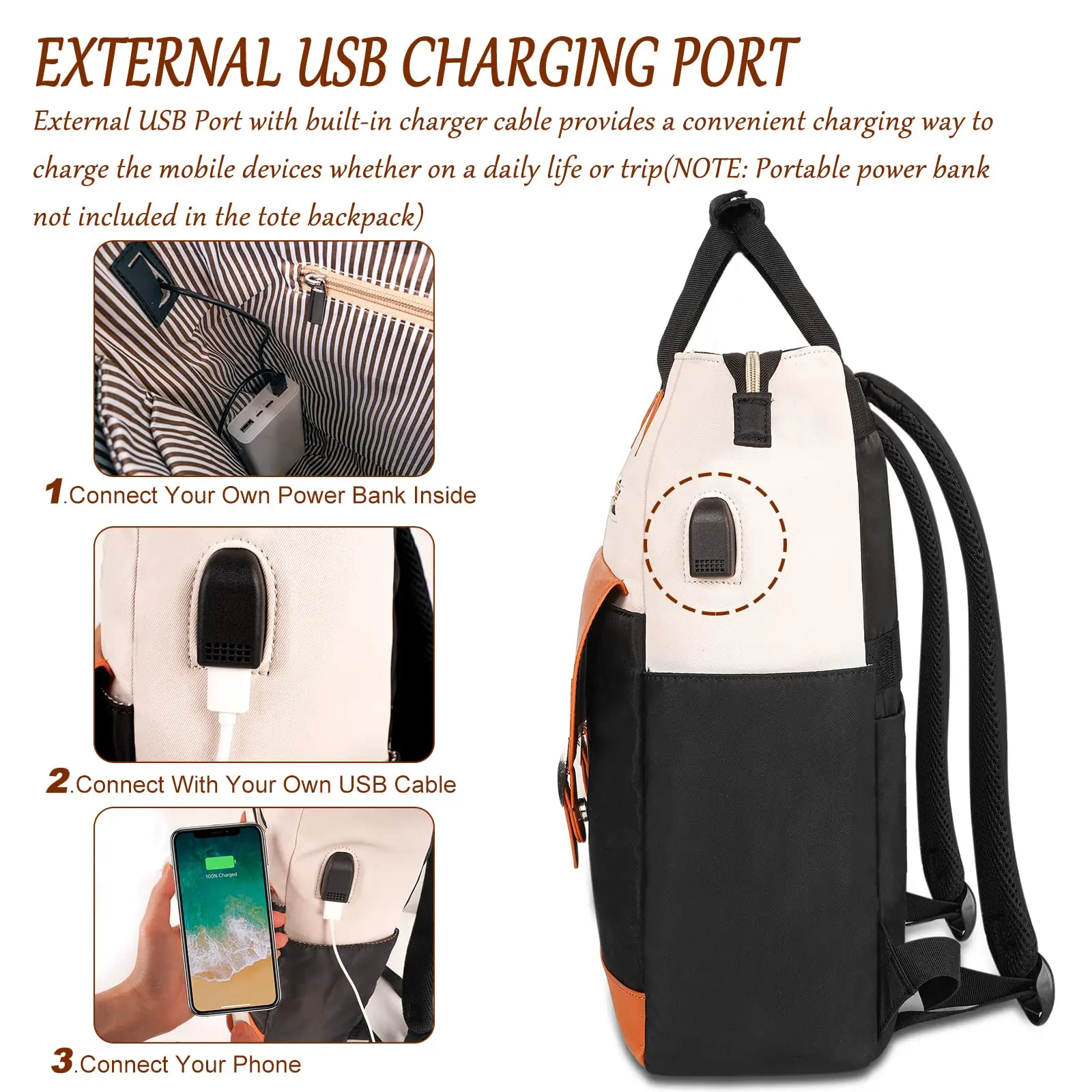 New Arrival women backpack luxury Multifunctional pu leather backpack laptop bags for women