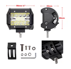 12v 24v truck led work light bar  triple row offroad led light bar