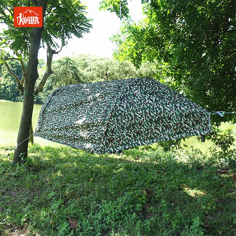 Outdoor Backpacking Parachute Swing Mosquito Net Portable Hammock With Waterproof Cover