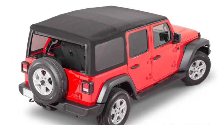 Spedking Exterior Accessories 4x4 Offroad Pickup Truck Soft Top Kit Softtop for Jeep Wrangler JL 2018+ Soft Top