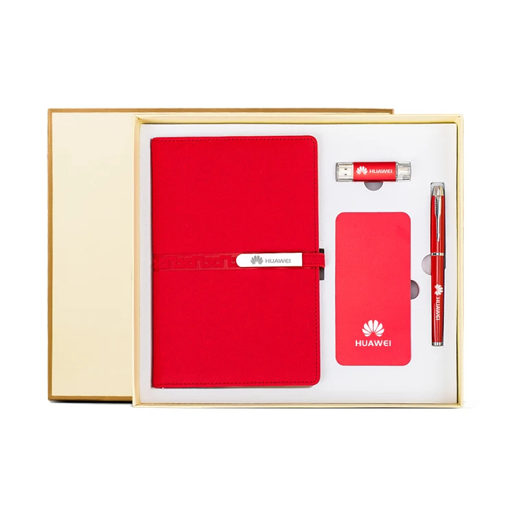 
Business Business notebook gift set with power bank/ USB flash drive/ pen 