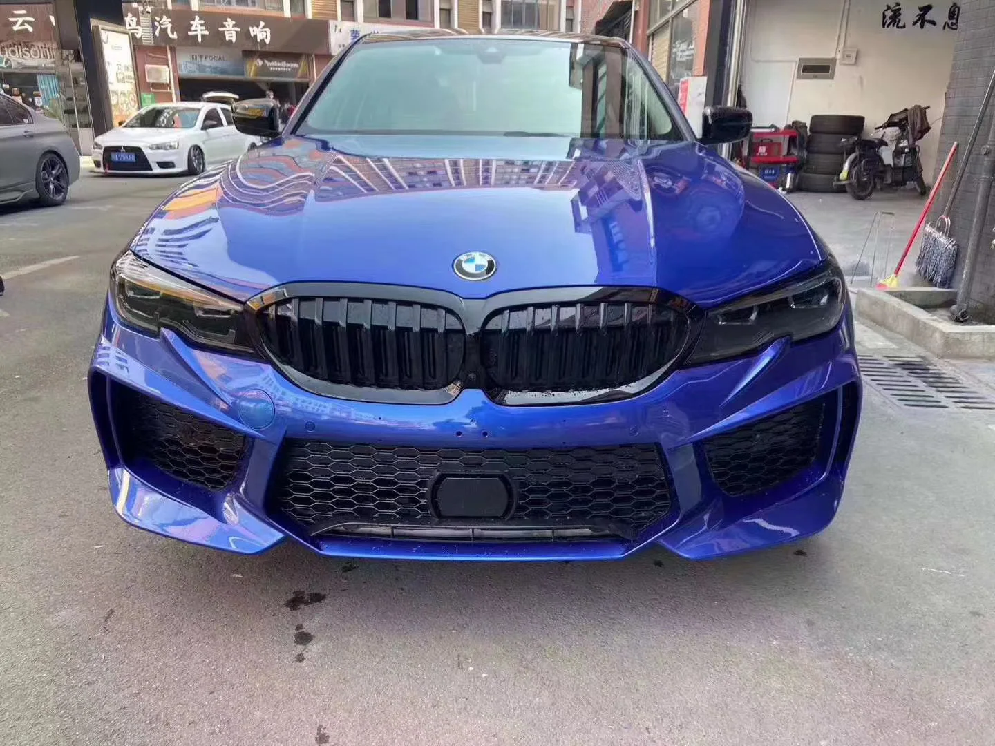 Для Bmw G20 3 серии M8 стиль Тюнинг корпус комплект передний бампер Pp