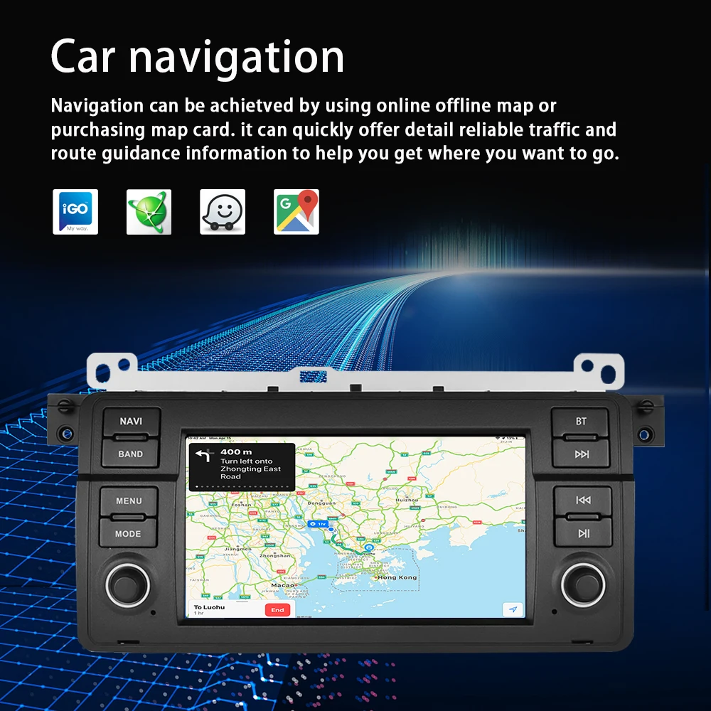7 Inch Car Radio 2+32g 4+64g 2 Din Android 11 Autoradio For Bmw E46 Car Multimedia Navigation GPS WIFI Radio stereo