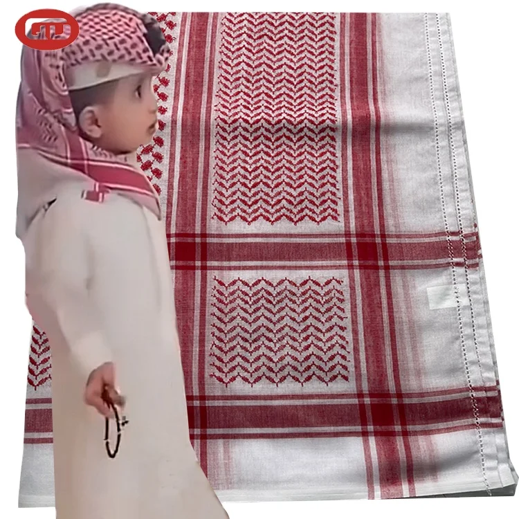 Hot Selling Muslim Turban Arab Dubai Headscarf  muslin jacquard  facric Hijab  middle east  For Men