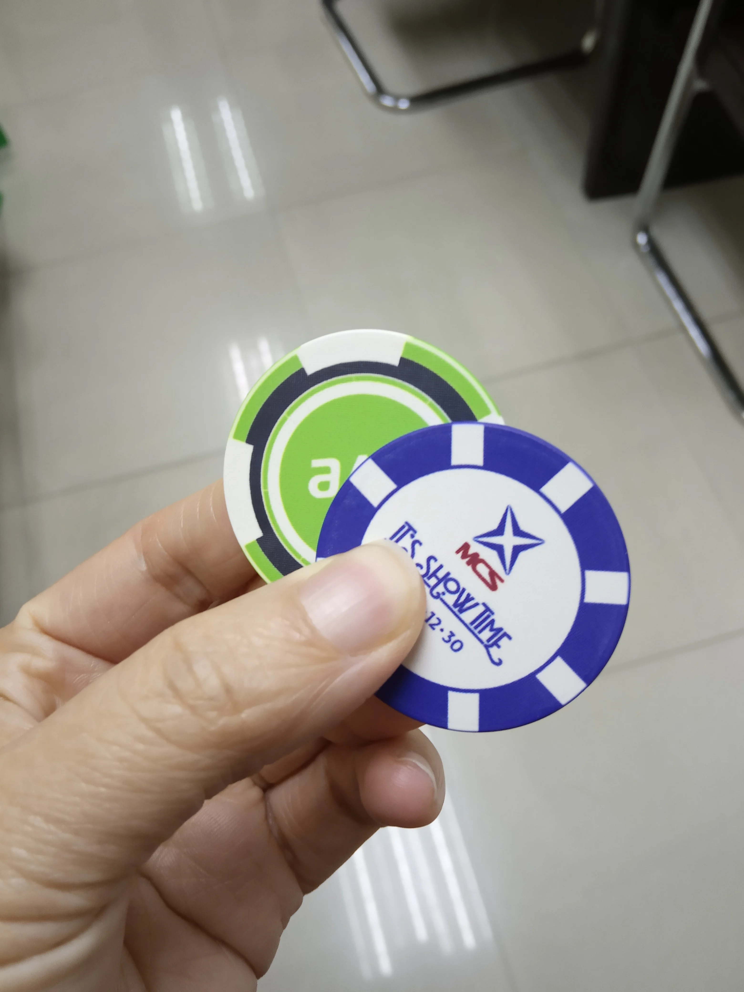 Custom blank ceramic chips poker chips ept ceramic