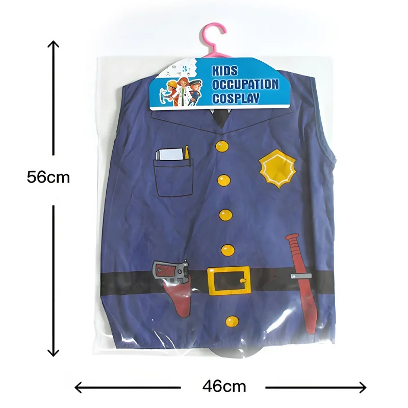 Play House Game Toy Cosplay Police Clothes Cap Boy Girl Policeman Uniform Children Police Toys