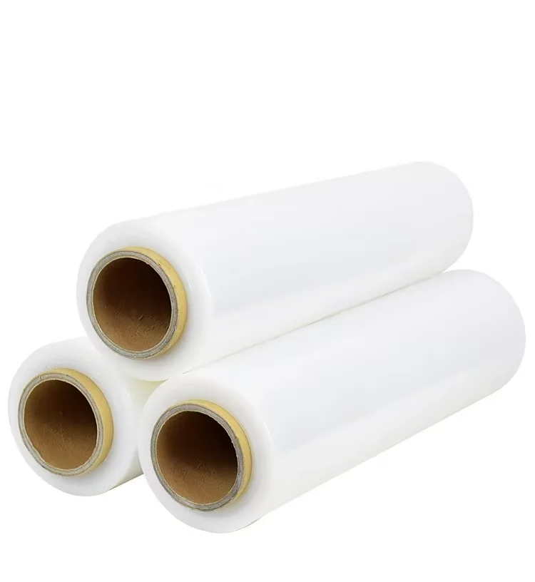 Composed Film Roll Wholesale Packaging LLDPE Manufacture Stretch Wrap Self-Adhesive Shrink Stretch  Plastic Wrapping Film