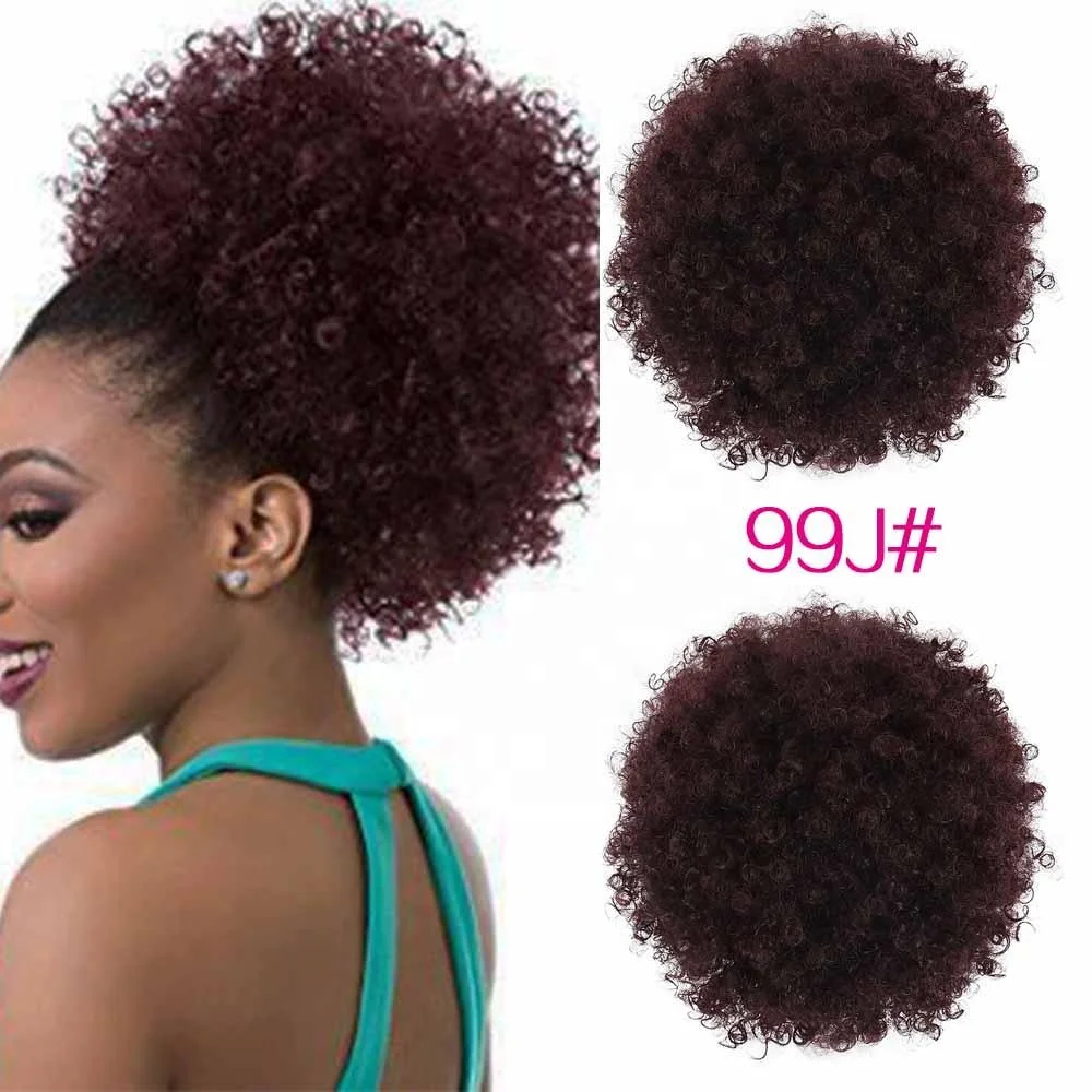 Афро-хвост MYSURE, афро-пуховик, афро пуховик с кудрявыми волосами, синтетический шиньон, пуховик для мариага, натуральный внешний вид, большой и маленький