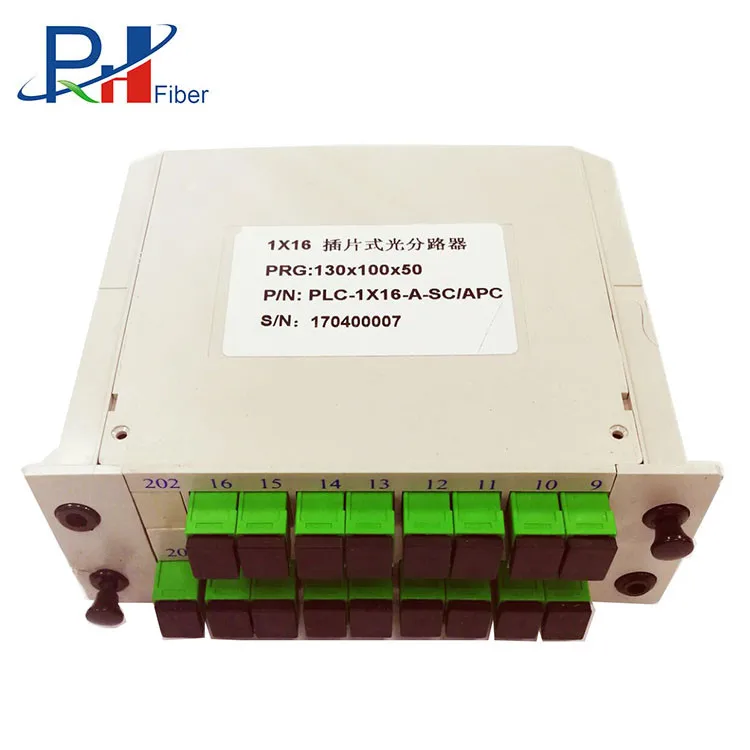 PHX Factory Price 1x4 1x8 1x16 1x32  1x64 PLC Spliter for FTTH