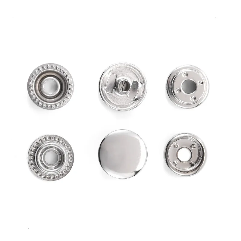 Wholesale custom logo alloy brass press magnetic  colorful metal snap buttons for clothes or leather jacket