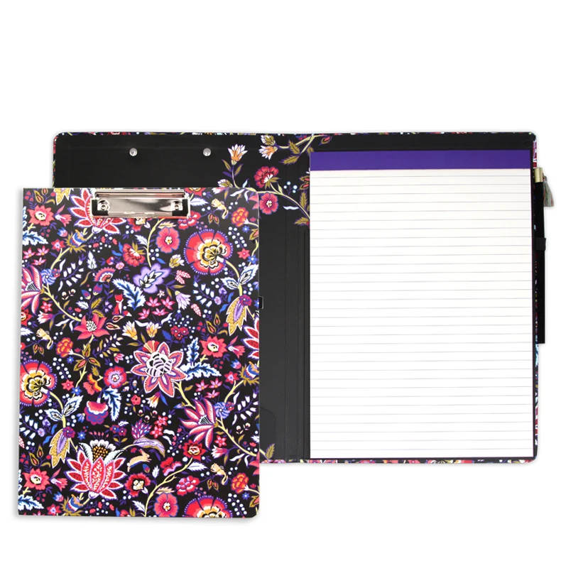 recycled lever arch padfolio clipboard folder desk organizer set folio files with binder