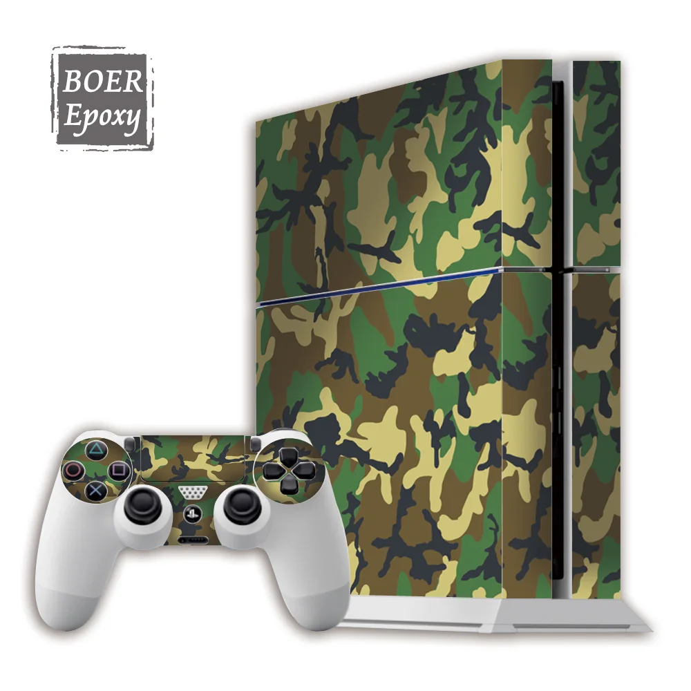  Бур усиленный чехол камуфляжной расцветки крышка наклейки для Sony PS4 playstation