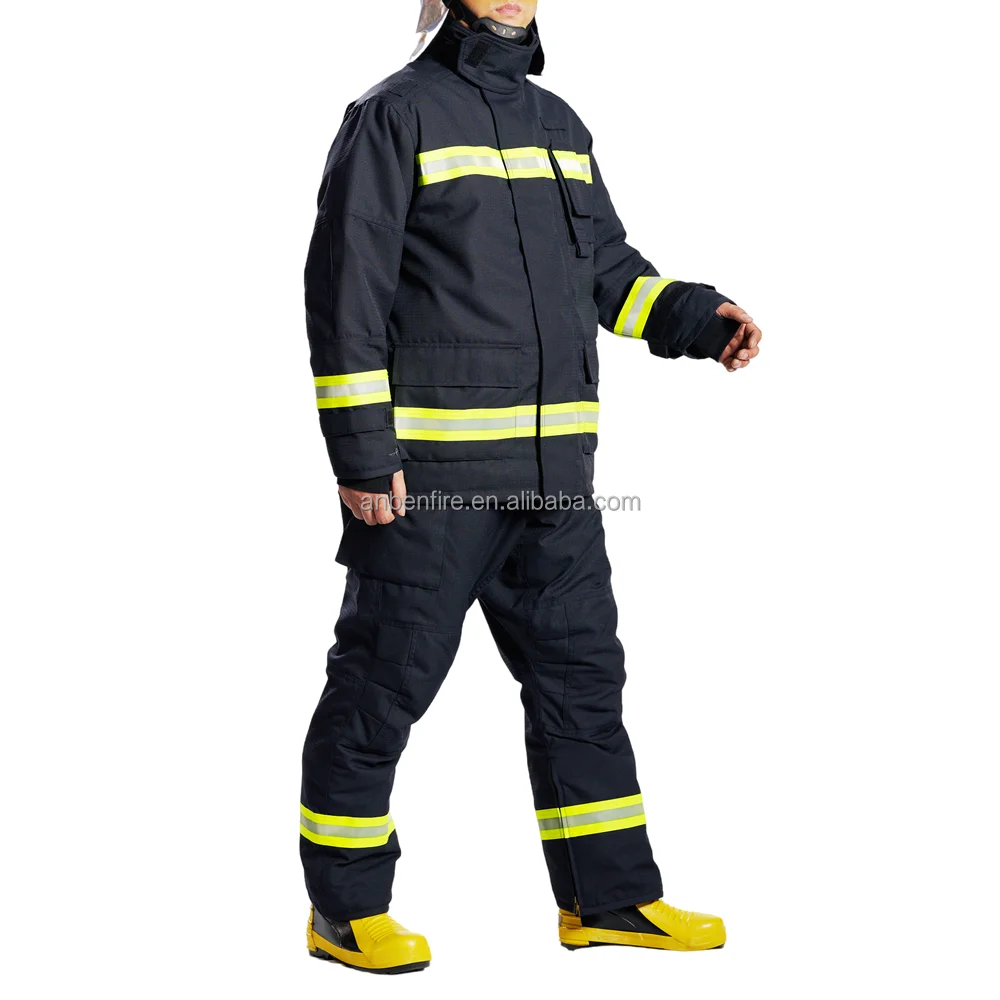 ANBEN FIRE All Size Stock 17 Style Professional Flame Retardant Aramid Firefighting Suit Rescue Working Firefighter Clothes